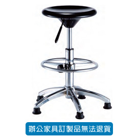 潔保 吧台椅系列 P-2024W 黑色 (活動輪)