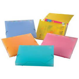 7折 HFPWP 果凍色12層風琴夾 環保無毒材質 EL4302