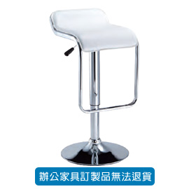 潔保 吧台椅系列 D-009 白 皮