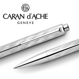 CARAN d'ACHE 瑞士卡達 RNX.316 不銹鋼菱紋原子筆 / 支