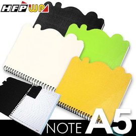 HFPWP 格紋造型橫式筆記本(A5) 環保材質 非大陸製 KJSA5