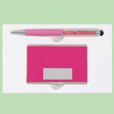 GC2 觸控粉鑽+粉紅名片夾晶亮盒 E028/ 盒