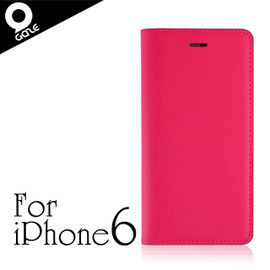 yardiX代理 【韓國 LAYBLOCK 手工真皮iPhone 6保護套 粉紅】皮夾造型 保護殼/保護皮套 適合搭配保護貼/觸控筆