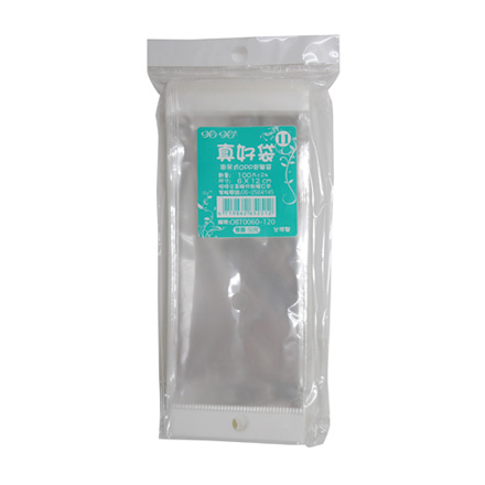 真好袋 OBT0060-120 OPP吊掛式自黏袋 6 x 12cm -100個入 / 包
