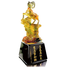 北金文具 E011-02 意氣昂揚 琉璃品/座