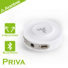 walkbox代理【Avantree Priva音樂藍芽一對二發射器】電視也可變成無線 可同時連接兩副耳機安靜看電視 支援APTX-LL無線超低延遲 影音同步