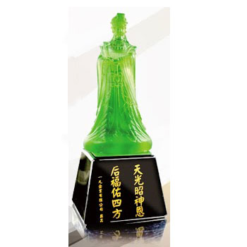 北金文具 E009-03 天后媽祖 琉璃獎座/座