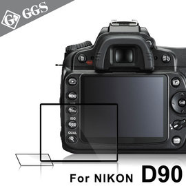 yardiX代理【GGS IV LARMOR金鋼防爆玻璃靜電吸附相機保護貼-NIKON D90專用】硬度8H 日本光學材質