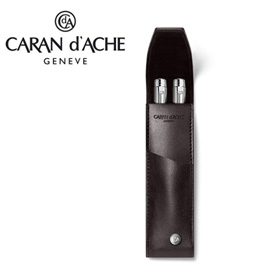 CARAN d'ACHE 瑞士卡達 CdA小牛皮筆套. 黑檀(2)