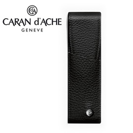 CARAN d'ACHE 瑞士卡達 LEMAN 利曼系列 小牛皮筆套. 黑(2)