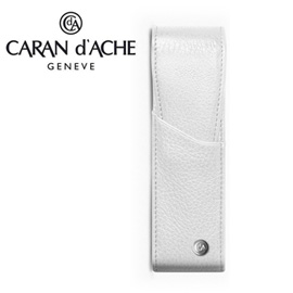 CARAN d'ACHE 瑞士卡達 LEMAN 利曼系列 小牛皮筆套. 白(2)