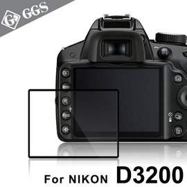 yardiX代理【GGS IV LARMOR金鋼防爆玻璃靜電吸附相機保護貼-NIKON 3200專用】硬度8H 日本光學材質