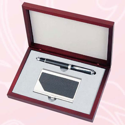 GC2 碳纖鋼珠筆+碳纖名片夾 A003/ 組