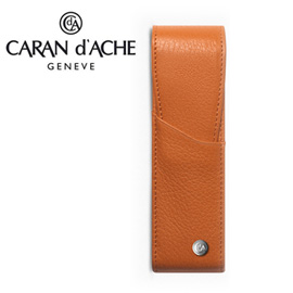 CARAN d'ACHE 瑞士卡達 LEMAN 利曼系列 小牛皮筆套. 橙(2)