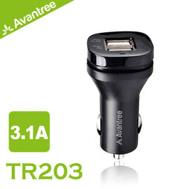 walkbox代理【Avantree USB 3.1A雙車充/車用充電器(TR203)】可同時充iPad Mini/iPhone5/samsung/hTC平板手機等