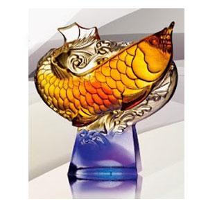 北金文具 KC-02041 魚躍龍門 琉璃品/座