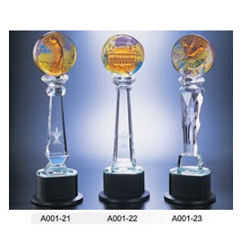 北金文具 A001 水晶琉璃獎座(有燈)/座