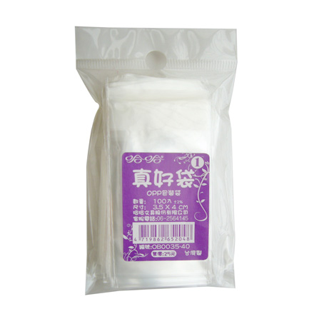 真好袋 OB0035-40 OPP自黏袋 3.5 x 4cm -100個入 / 包