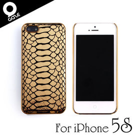 yardiX代理 【韓國潮牌Gaze Backcover Gold Python iPhone 5/5S金色蟒紋手工真皮保護殼】保護背蓋 適合搭配保護貼/觸控筆