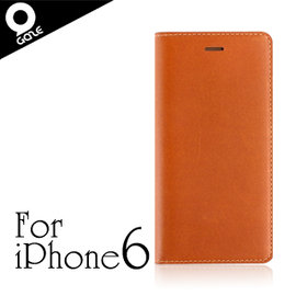 yardiX代理 【韓國 LAYBLOCK 手工真皮iPhone 6保護套 駝色】皮夾造型 保護殼/保護皮套 適合搭配保護貼/觸控筆
