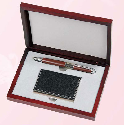 GC2 咖啡香功能筆+皮面名片夾 A001/ 組