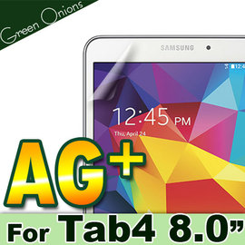 yardiX代理【美國Green Onions 防眩光平板保護貼--Samsung Tab4 8.0 WiFi款】防指紋霧面保護膜 降低指紋沾黏 搭保護殼/保護套更佳