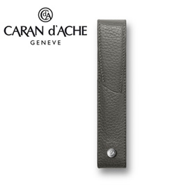 CARAN d'ACHE 瑞士卡達 LEMAN 利曼系列 小牛皮筆套. 灰(1)
