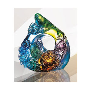 北金文具 KC-01011 花好月圓 琉璃品/座