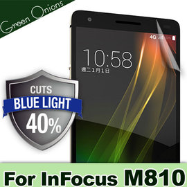 yardiX代理【美國Green Onions 抗藍光保護貼--InFocus M810款】過濾43%藍光螢幕保護膜 有效阻隔43%有害藍光 硬度5H