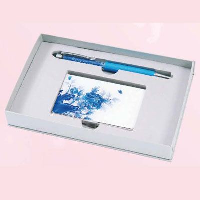 GC2 觸控藍鑽+大藍名片夾磁盒禮盒 C070/ 組