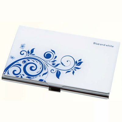 GC2 藍與白彩色名片夾手工盒 JJ005 / 盒
