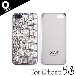 yardiX代理 【韓國潮牌Gaze Backcover Hologram Croco iPhone 5/5S銀鑽漆鱷紋手工真皮保護殼】保護殼/保護背蓋 適合搭配保護貼/觸控筆