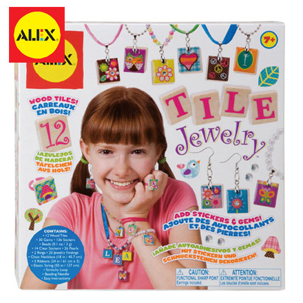 【美國ALEX】DIY繽紛木片飾品組 / 盒