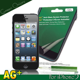 yardiX代理【美國Green Onions 防眩光保護貼--iPhone 5款】防指紋霧面保護膜 降低指紋沾黏 搭保護殼/保護套更佳