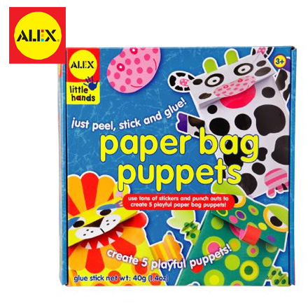 【美國ALEX】DIY紙袋動物玩偶 / 盒