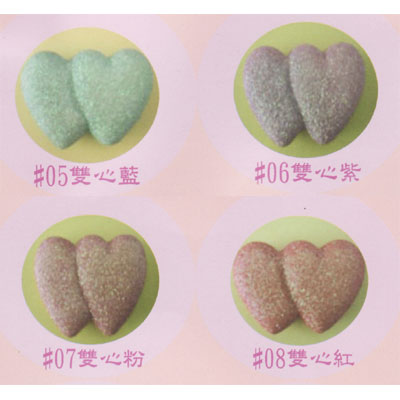 北金文具 保力龍七彩飾品- 雙心4色 /包