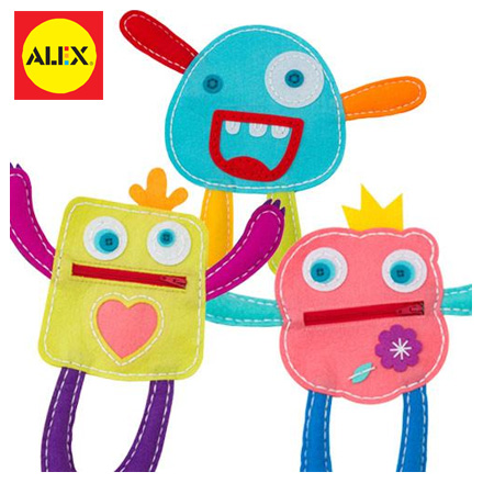 【美國ALEX】DIY淘氣鬼零錢包(3款可選) / 卡