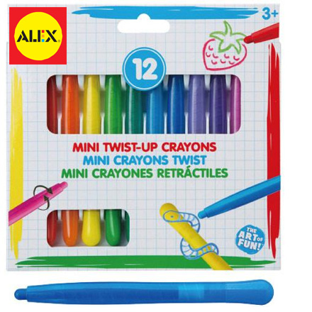 【美國ALEX】三角旋轉蠟筆 / 盒