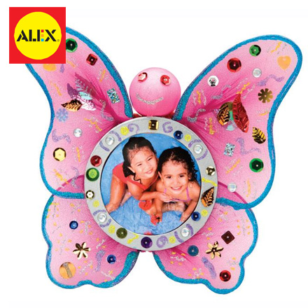 【美國ALEX】DIY彩繪蝴蝶相框 / 組