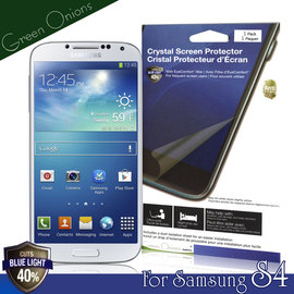 yardiX代理【美國Green Onions 抗藍光保護貼--Samsung Galaxy S4款】過濾43%藍光螢幕保護膜 有效阻隔43%有害藍光 硬度5H