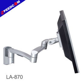 【SPEEDCOM 鋁合金螢幕摺疊固定支架(LA-870)】最大承載14公斤 適用於15-24吋液晶電視 最多可伸長50公分
