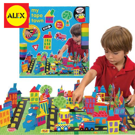 【美國ALEX】小手膠帶創意世界(城市) / 盒