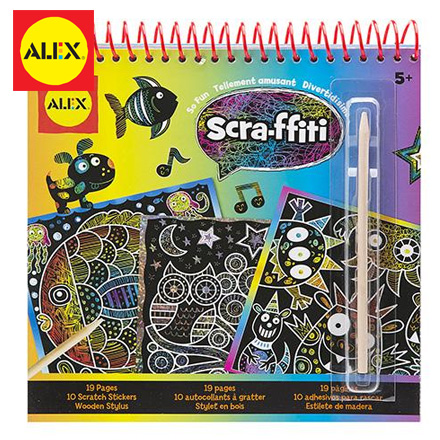 【美國ALEX】創意刮畫世界(三款可選) / 個