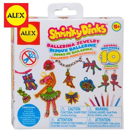 【美國ALEX】DIY熱縮片-芭蕾女孩飾品 / 盒