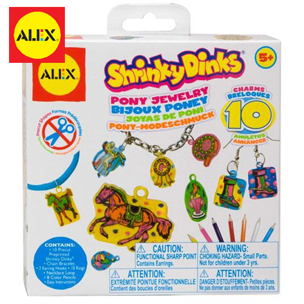 【美國ALEX】DIY熱縮片-快樂騎馬飾品 / 盒