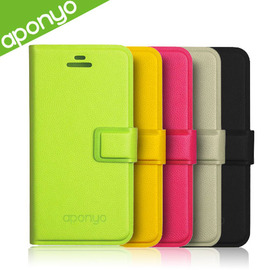 yardiX代理【aponyo iPhone 5 側翻式皮革質感繽紛保護殼】就是要Apple!手機套/手機殼/保護套 (852A)