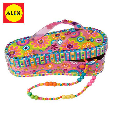 【美國ALEX】Bling Along海灘鞋飾品盒 / 組