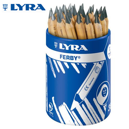【德國LYRA】兒童三角原木鉛筆(12cm) 36入 / 筒