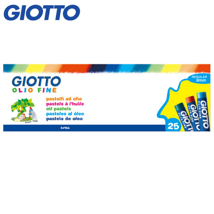 【義大利 GIOTTO】小學生粉蠟筆(25色) / 盒