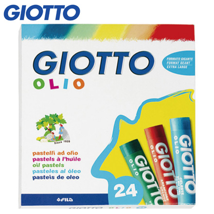 【義大利 GIOTTO】兒童粉蠟筆(24色) / 盒